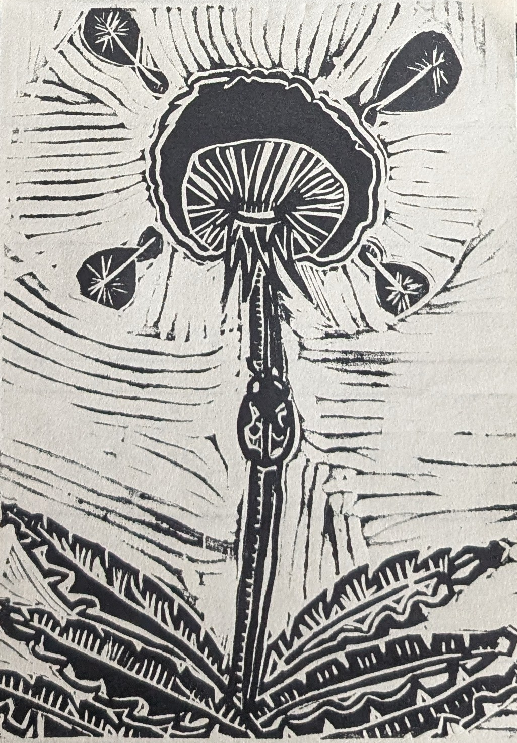 'Dandelion' Print by JD The Printmaker